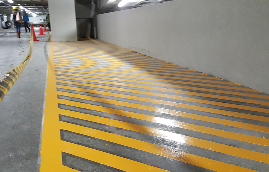 cebra pintura epoxi en estacionamientos paraguay asunción